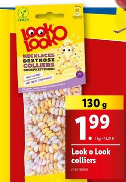 Look O Look - Colliers offre à 1,99€ sur Lidl