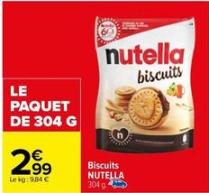 Nutella - Biscuits offre à 2,99€ sur Carrefour