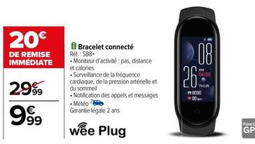 Wee Plug - Bracelet Connecté offre à 9,99€ sur Carrefour Drive