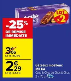 Milka - Gâteaux Moelleux offre à 2,29€ sur Carrefour Drive