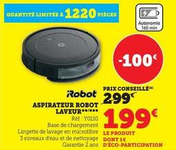 IRobot - Aspirateur Robot Laveur offre à 199€ sur Super U