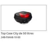 Top Case City De 50 Litres offre sur Yamaha