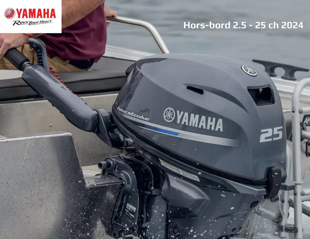 Yamaha - Hors-bord 2.5 - 25 Ch 2024 offre sur Yamaha