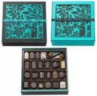 Boite carrée marron ou bleue 48 chocolats assortis offre à 55,15€ sur Jeff de Bruges