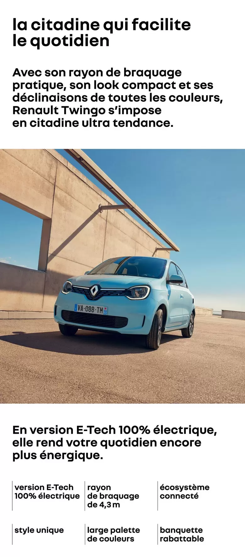 Renault - La Citadine Qui Facilite Le Quotidien offre sur Renault