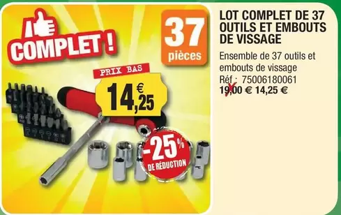 Lot  De 37 Outils Et Embouts De Visage offre à 14,25€ sur Outiror