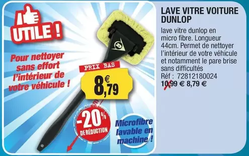 Dunlop - Lave Vitre Voiture  offre à 8,79€ sur Outiror