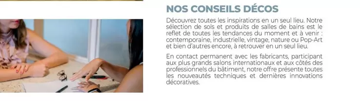 Nos Conseils Décos offre sur Doras