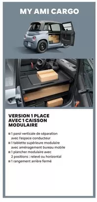 Ferm - Version 1 Place Avec Icaisson Modulaire offre sur Citroën