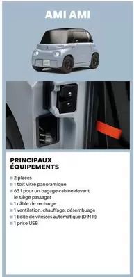 Principaux Equipements offre sur Citroën