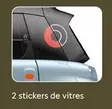 2 Stickers De Vitres offre sur Citroën