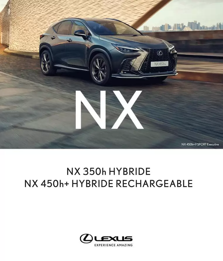 Lexus - Nx 350h Hybride Nx 450h+ Hybride Rechargeable offre sur Lexus