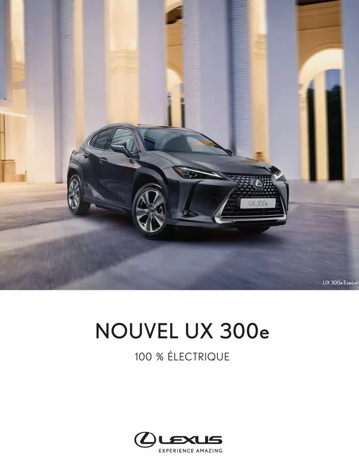 Nouvel Ux 300e offre sur Lexus