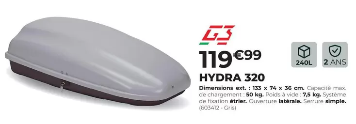 Hydra 320 offre à 119,99€ sur Feu Vert