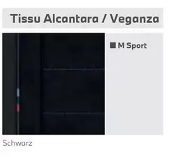 Tissu Alcantara / Veganza offre sur BMW