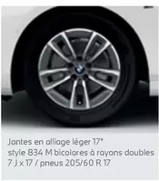 Jantes En Alliance Léger 17" Style 834 M Bicolores À Rayons Doubles offre sur BMW