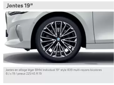 G Jantes 19" offre sur BMW