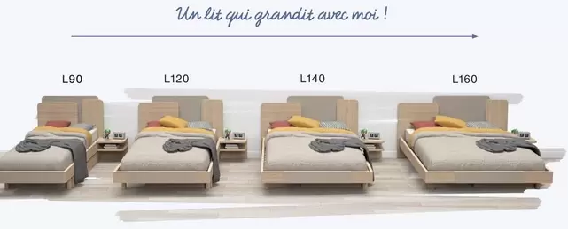 Un Lit Qui Grandit Avec Moi!  offre sur Gautier