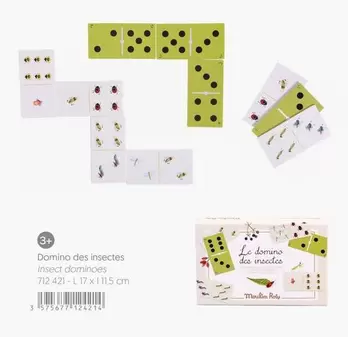 Moulin Roty - Domino Des Insectes  offre sur Moulin Roty