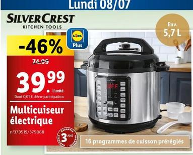 Silvercrest - Multicuiseur Électrique offre à 39,99€ sur Lidl