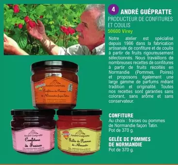 André Guéprate - Gelée De Pommes De Normandie offre sur E.Leclerc