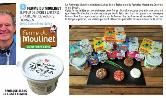 Ferme Du Moulinet - Fromage Blanc Le Lisse Fermier offre sur E.Leclerc