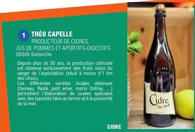 Théo Capelle - Cidre offre sur E.Leclerc