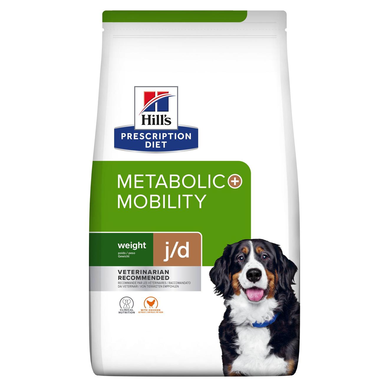 J/d metabolic+mobility croquettes pour chien au poulet 12 kg offre à 81,99€ sur Tom&Co