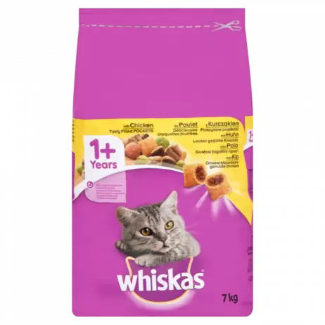 Croquettes | whiskas | chat (adulte) | poulet | 7kg offre à 26,99€ sur Tom&Co