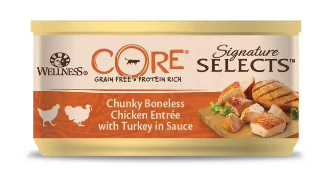 Grain free signature selects chunky poulet & dinde 79g pour chat offre à 1,59€ sur Tom&Co