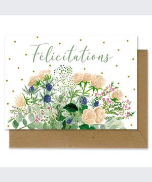 Carte Bouquet de félicitations - Mélanie Voituriez offre à 3,5€ sur Au nom de la rose