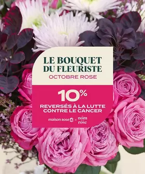 Bouquet du fleuriste - Octobre Rose offre à 29,9€ sur Au nom de la rose