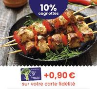 Brochettes de poulet thym citron offre à 8,99€ sur Ecomiam