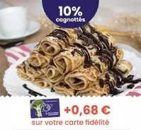 Crêpes roulées au chocolat offre à 6,75€ sur Ecomiam