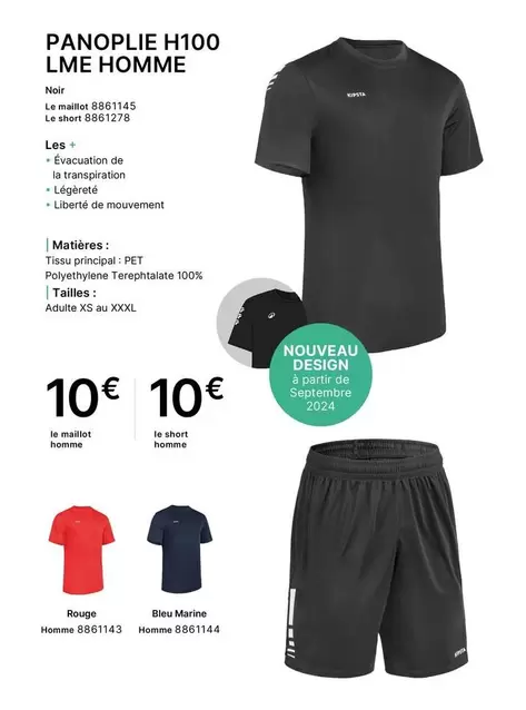 Decathlon - Panoplie H100 Lme Homme offre sur Decathlon