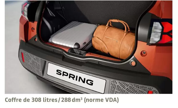 Dacia - Coffre De 308 Litres / 288 Dm³ (Norme VDA) offre sur Dacia