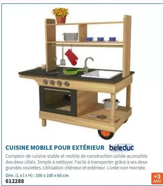 Beleduc - Cuisine Mobile Pour Extérieur offre sur Hyperburo