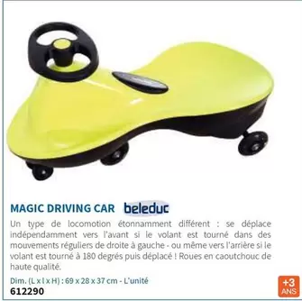 Beleduc - Magic Driving Car offre sur Hyperburo