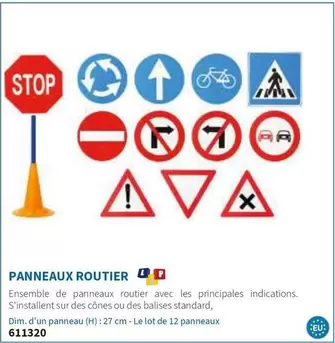 Panneaux Routier offre sur Hyperburo