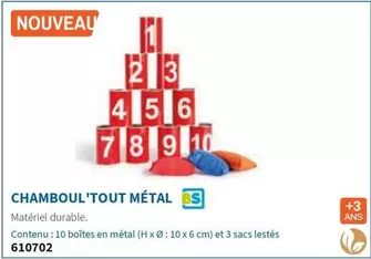 Chamboul'Tout Métal offre sur Hyperburo