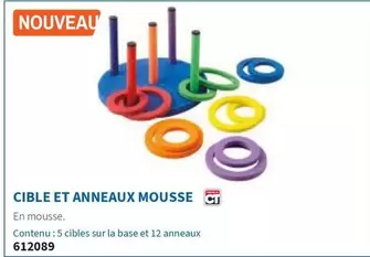 Cible Et Anneaux Mousse offre sur Hyperburo