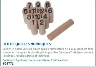 Jeu De Quilles Nordiques offre sur Hyperburo