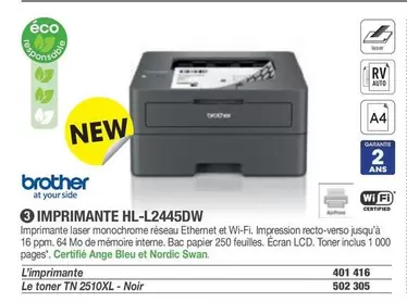 Brother - Imprimante HL-L2445DW offre sur Hyperburo