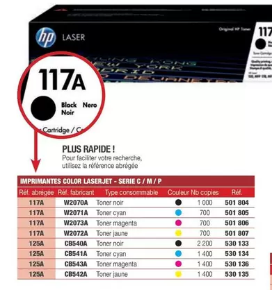 HP - Toners Laser Couleur Plus Rapide! offre à 117€ sur Hyperburo