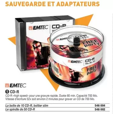 Emtec - CD-R offre sur Hyperburo