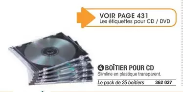 Boitier Pour Cd offre sur Hyperburo