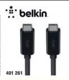 Belkin - Cable USB-C /USB-C 3.0 Noir 401 261 offre sur Hyperburo