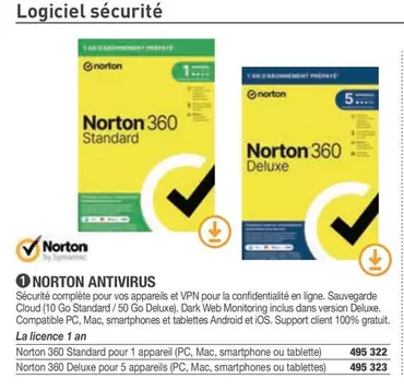 Norton - Antivirus offre sur Hyperburo