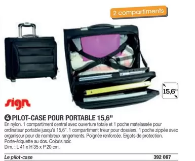 Sigr - Pilot-case Pour Portable 15,6" offre sur Hyperburo