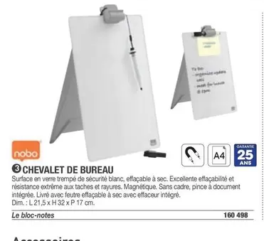 Nobo - Chevalet De Bureau offre sur Hyperburo